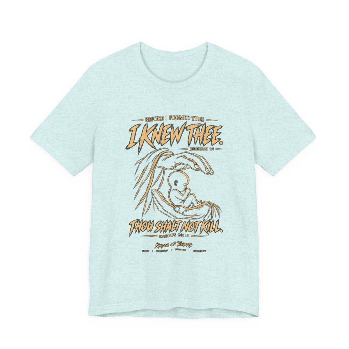 I Knew Thee Nativity Tee – Christian Faith Baby Jesus Graphic T-Shirt