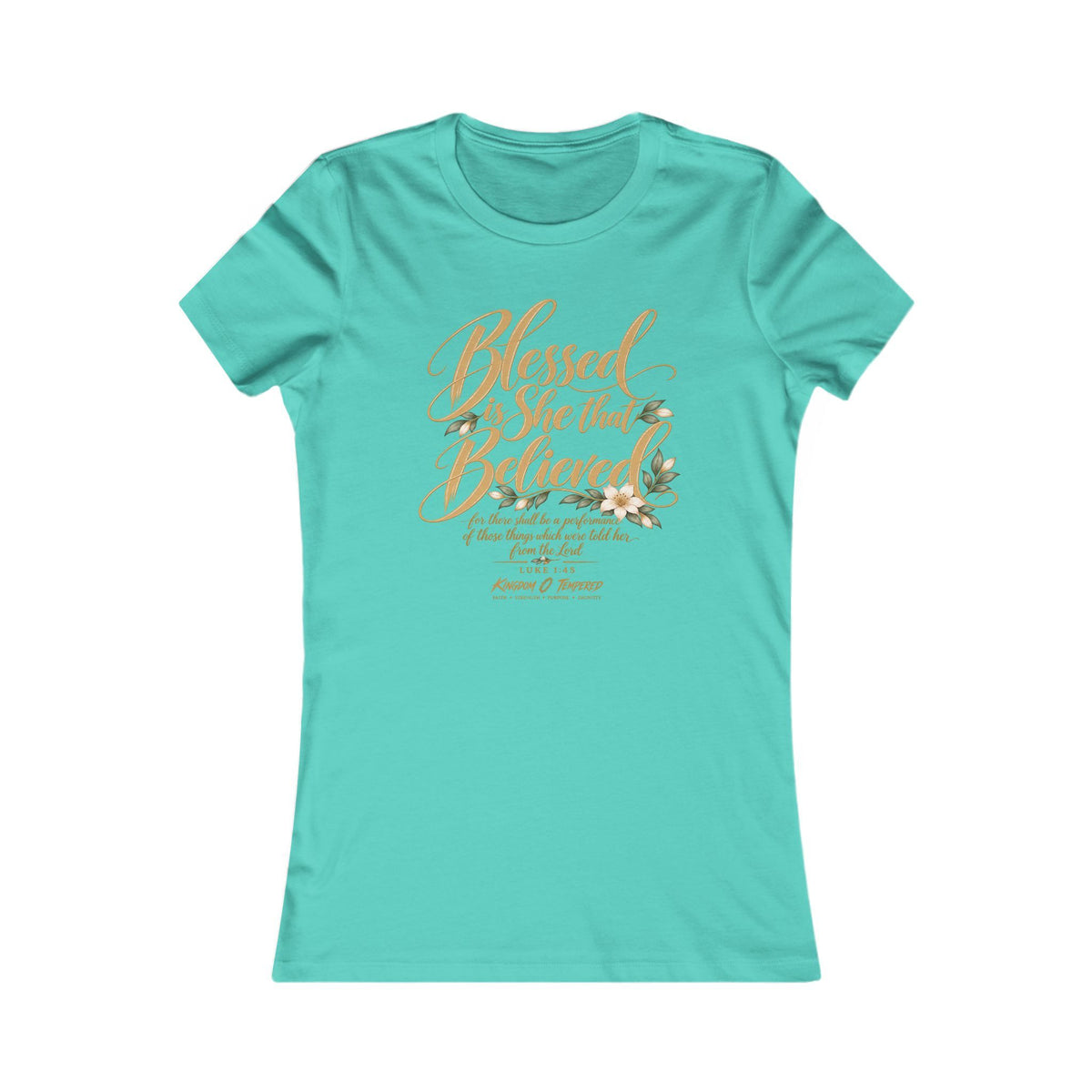 Blessed Are Those Who Believe Women's Tee — Faith-Based Inspirational Christian Shirt