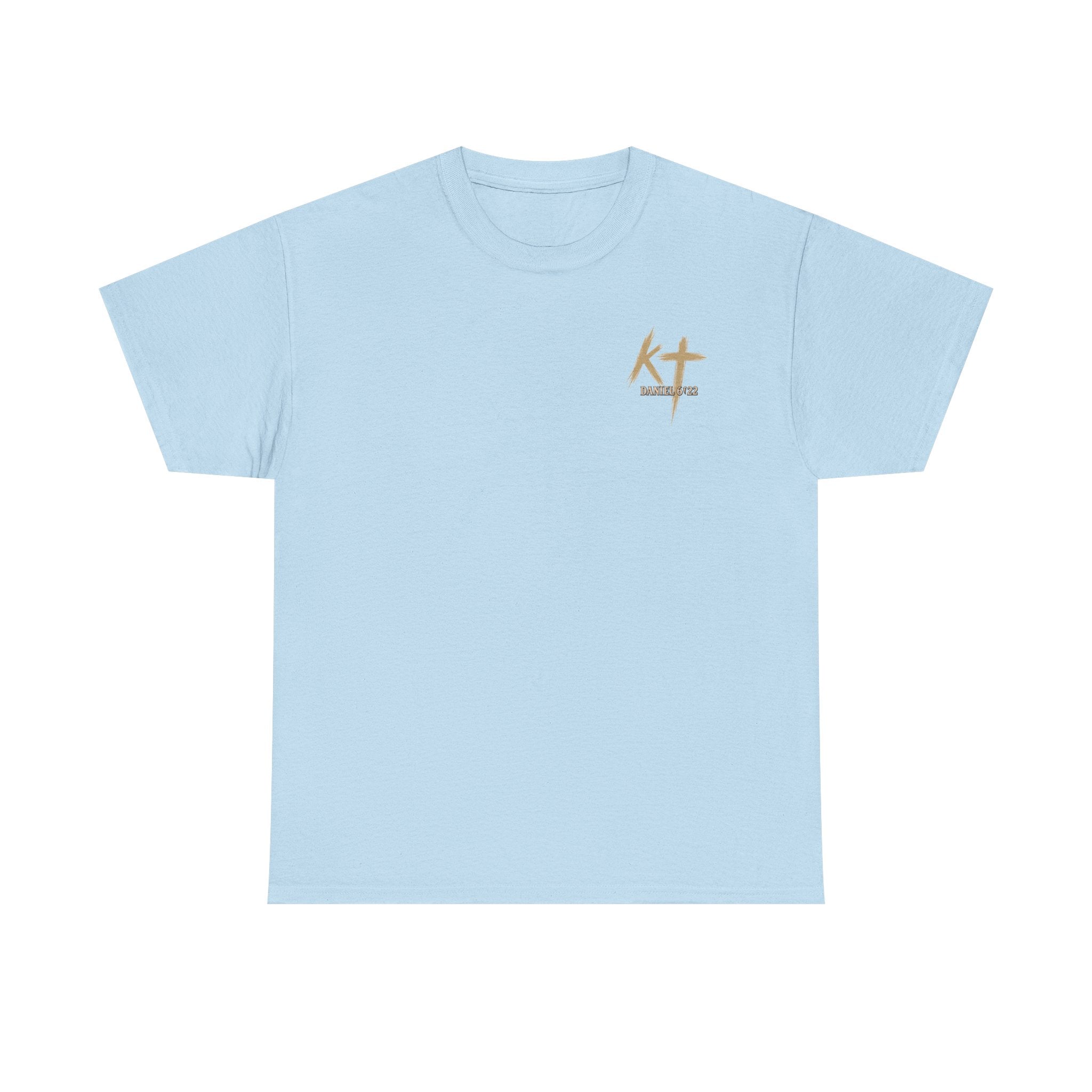 Pray With Faith Tee — Lion & Cross Christian Graphic T-Shirt
