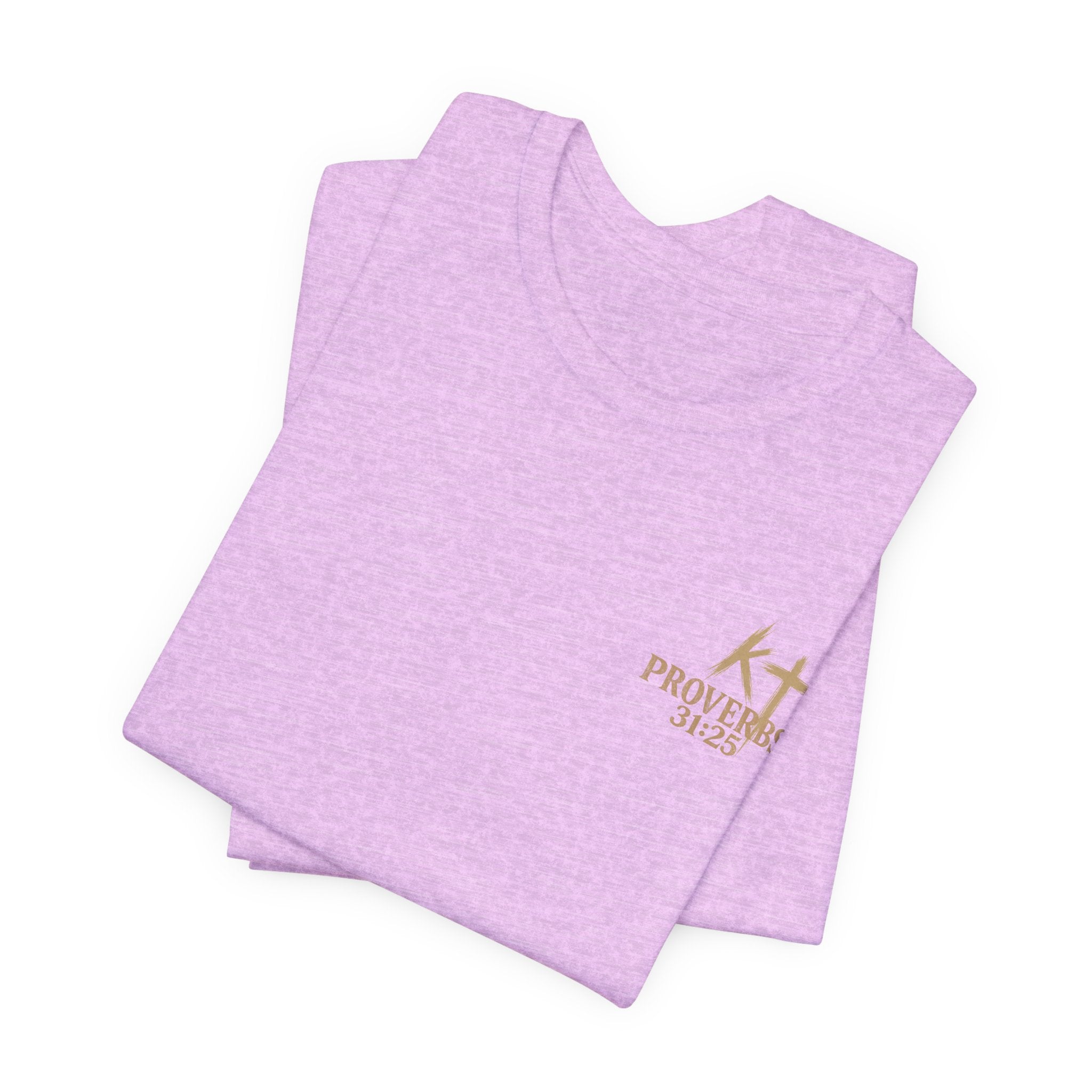 Clothed in Strength and Dignity Tee — Faith Cross Graphic T-Shirt — Kingdom Tempered