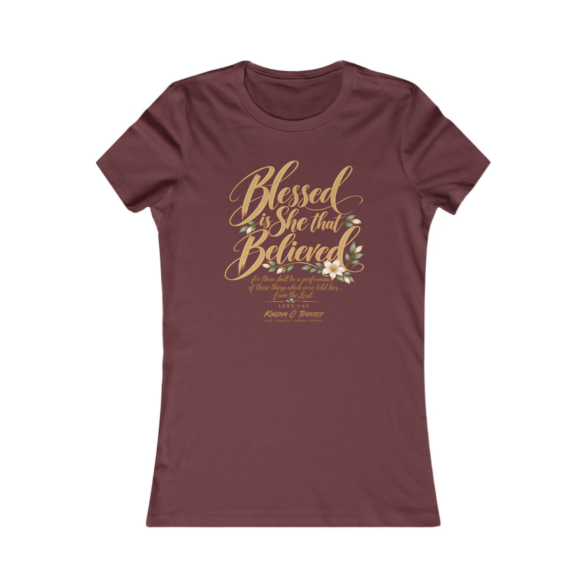 Blessed Are Those Who Believe Women's Tee — Faith-Based Inspirational Christian Shirt