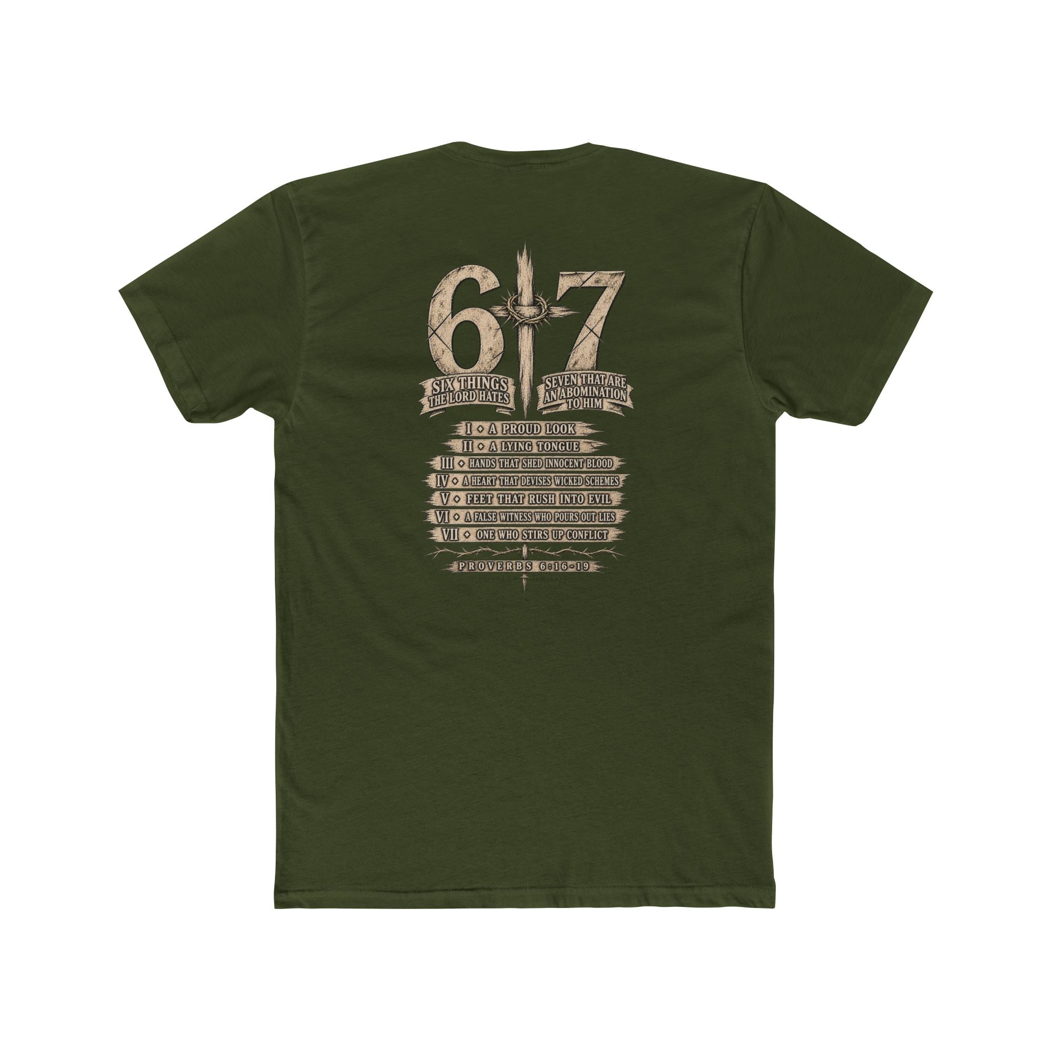 6•7 Cross Sword Vintage Graphic Tee — Providence Youth Ministry Shirt