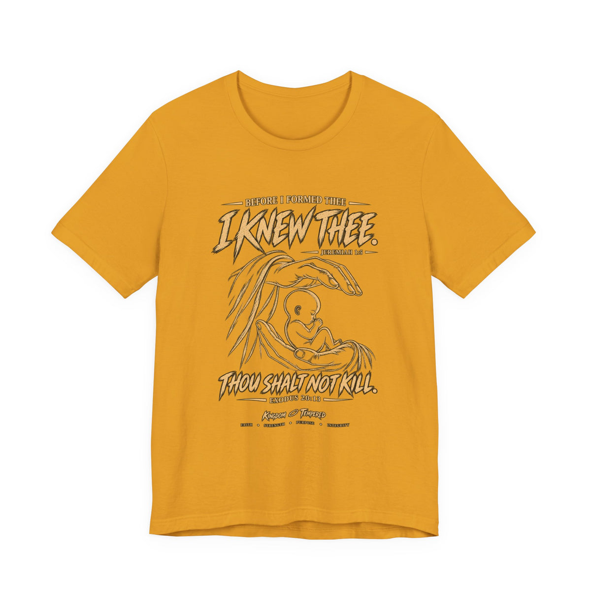 I Knew Thee Nativity Tee – Christian Faith Baby Jesus Graphic T-Shirt
