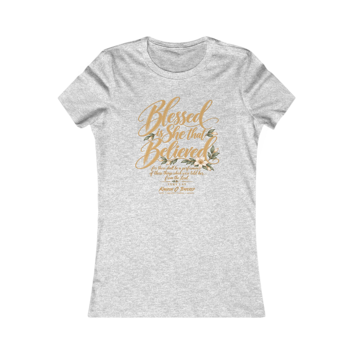 Blessed Are Those Who Believe Women's Tee — Faith-Based Inspirational Christian Shirt