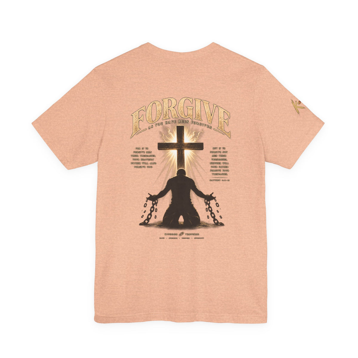 Forgive Cross Graphic Tee — Christian Faith Inspirational T‑Shirt