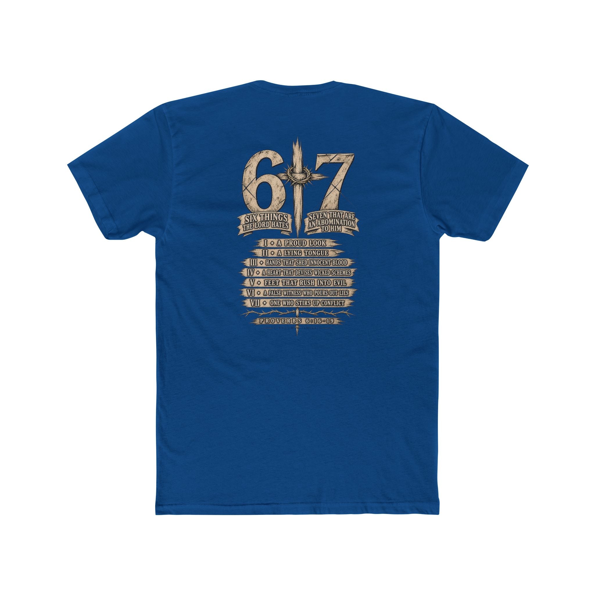 6•7 Cross Sword Vintage Graphic Tee — Providence Youth Ministry Shirt