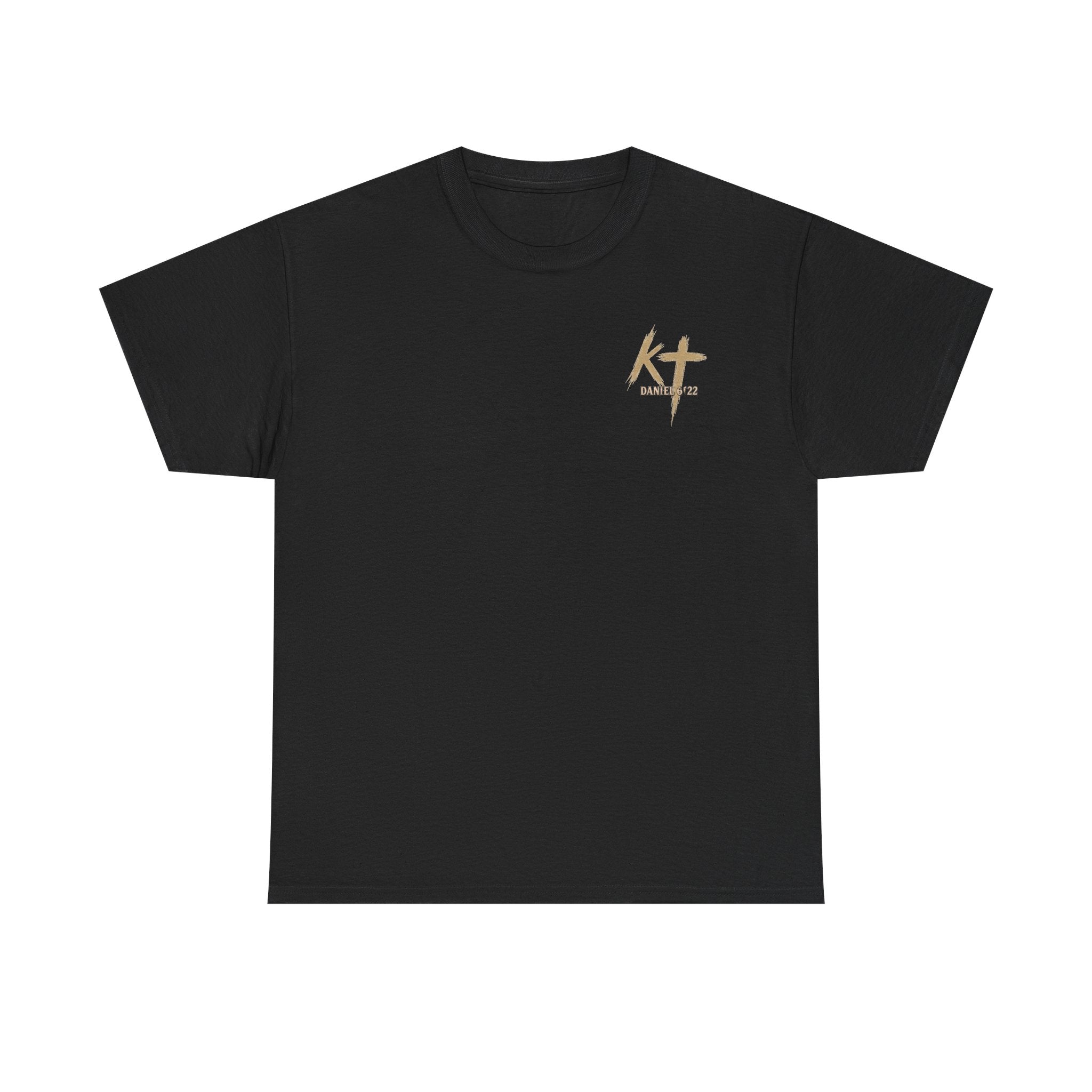 Pray With Faith Tee — Lion & Cross Christian Graphic T-Shirt