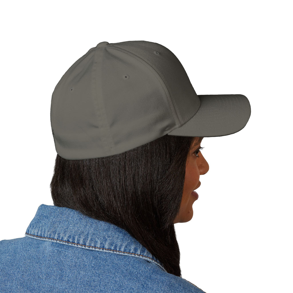 Embroidered Faith Cross Cap — 'Faith Over Fear' Closed-Back Baseball Hat