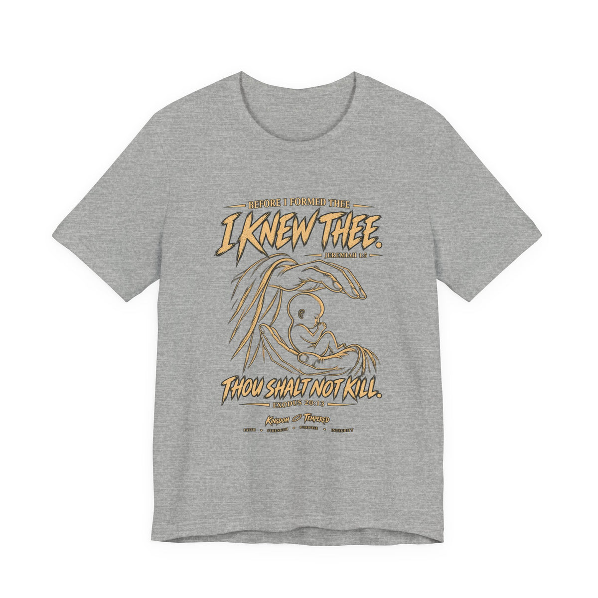 I Knew Thee Nativity Tee – Christian Faith Baby Jesus Graphic T-Shirt