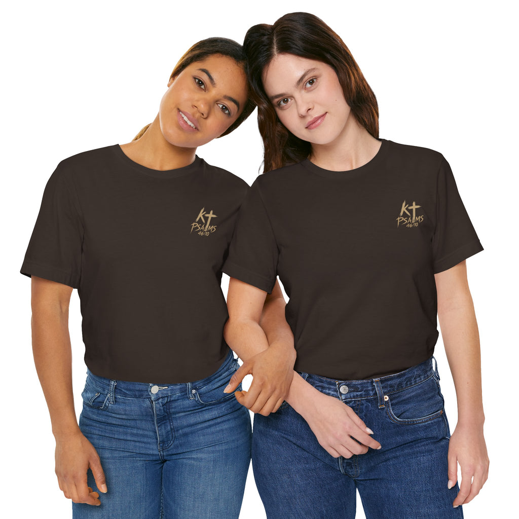 Be Still and Know Tee — Floral Christian Scripture T‑Shirt (Psalm 46:10)