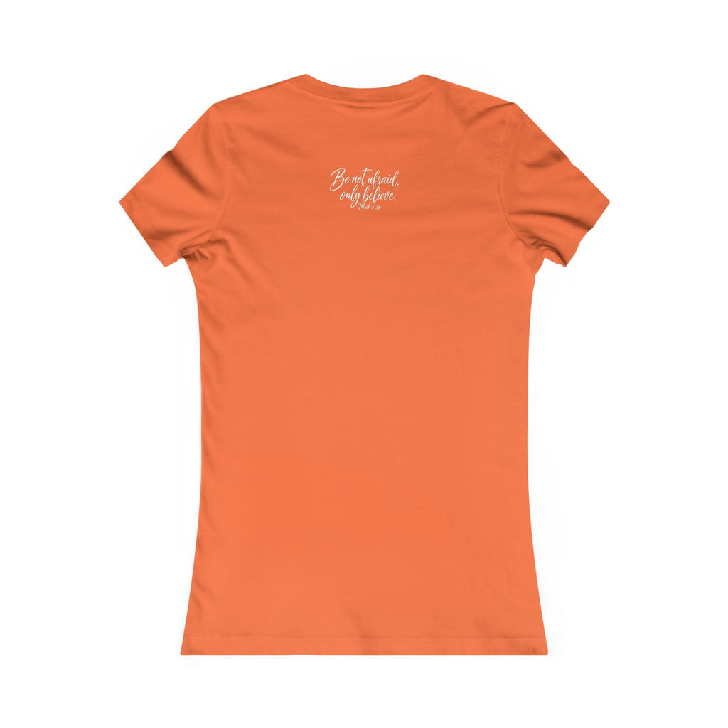 Faith Over Fear Women’s Tee White Wording– Inspirational Christian Graphic T-Shirt