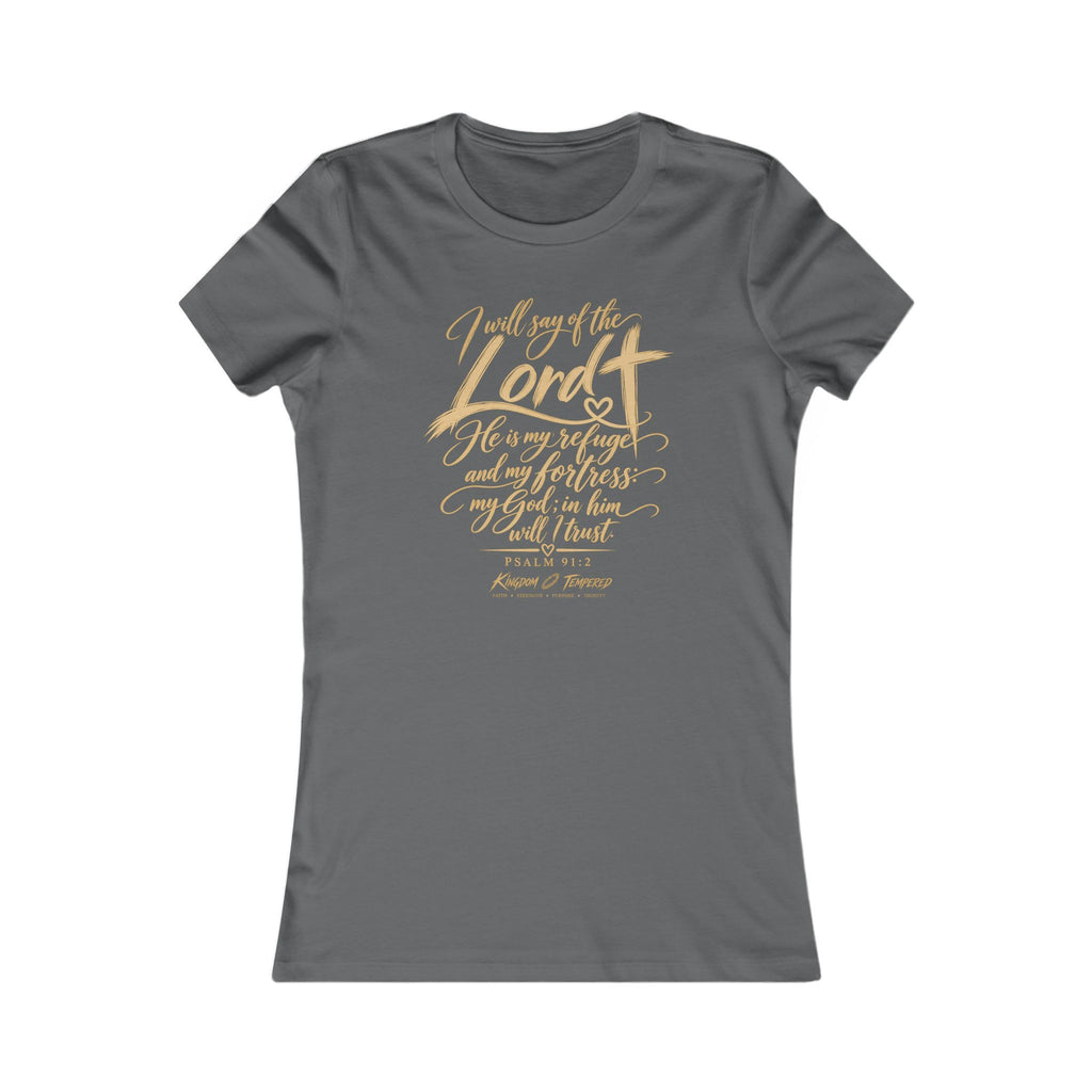 Women's Scripture Tee - "I Will Sing of the Lord" Inspirational Christian Shirt