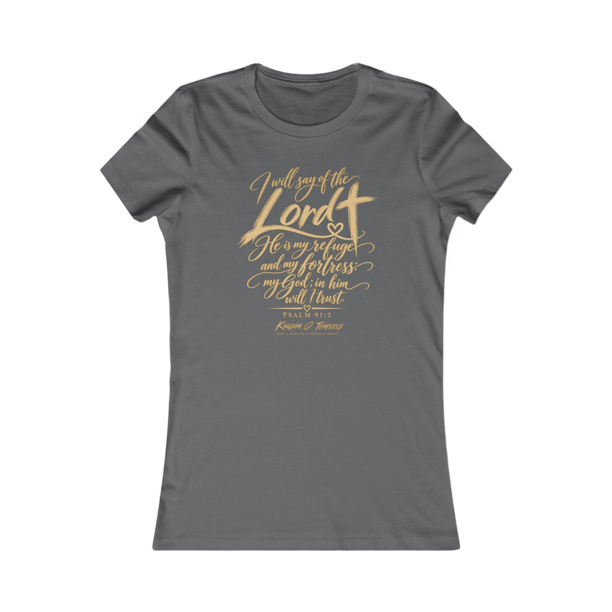 Women's Scripture Tee - "I Will Sing of the Lord" Inspirational Christian Shirt