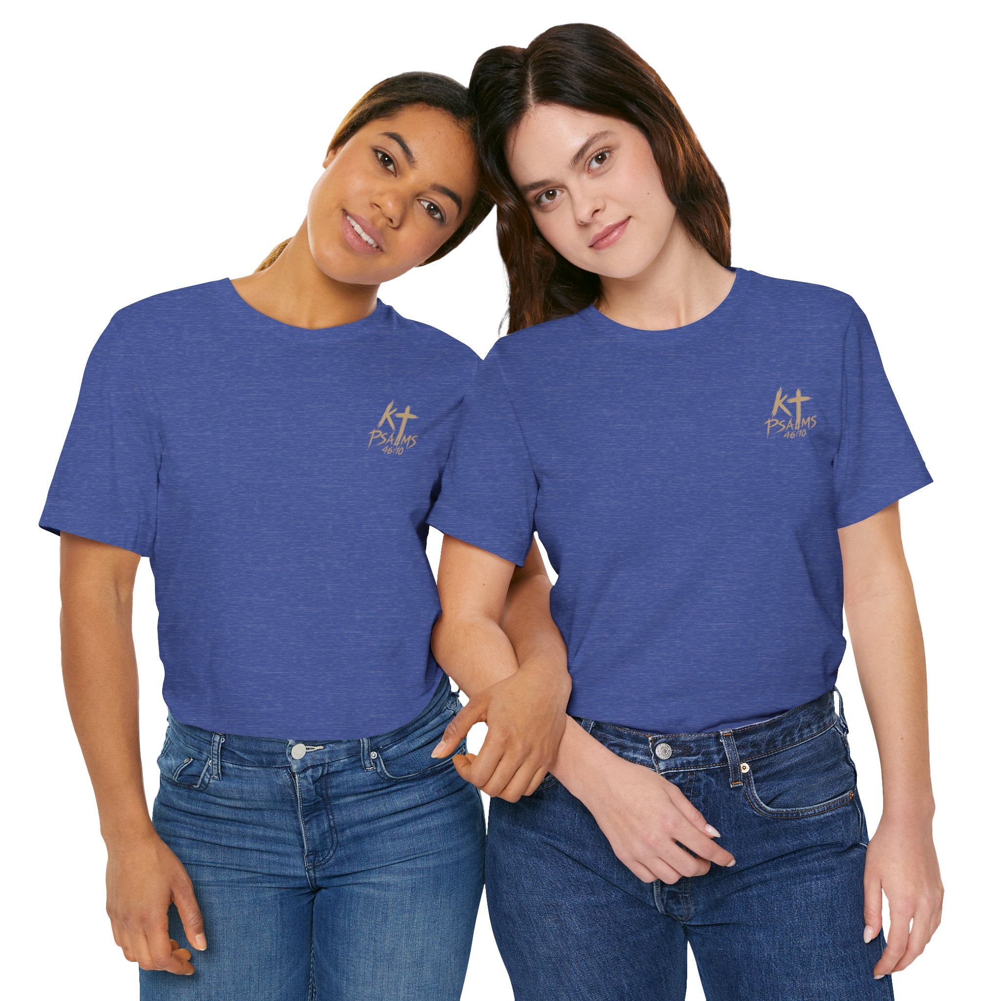 Be Still and Know Tee — Floral Christian Scripture T‑Shirt (Psalm 46:10)