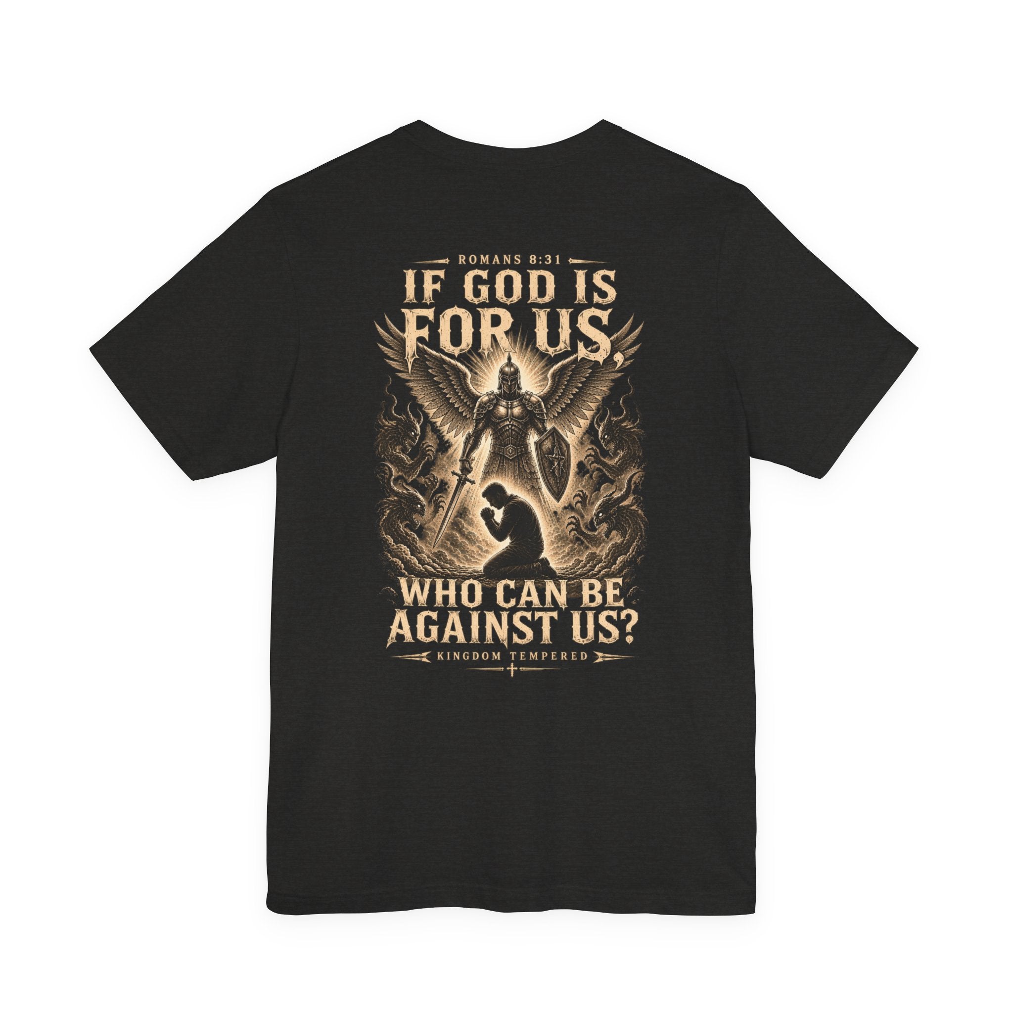 If God Is For Us Christian Tee — 'If God Is For Us Who Can Be Against Us' Graphic T‑Shirt