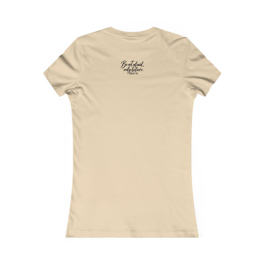 Faith Over Fear Women's Tee Black Lettering— Inspirational Christian Shirt
