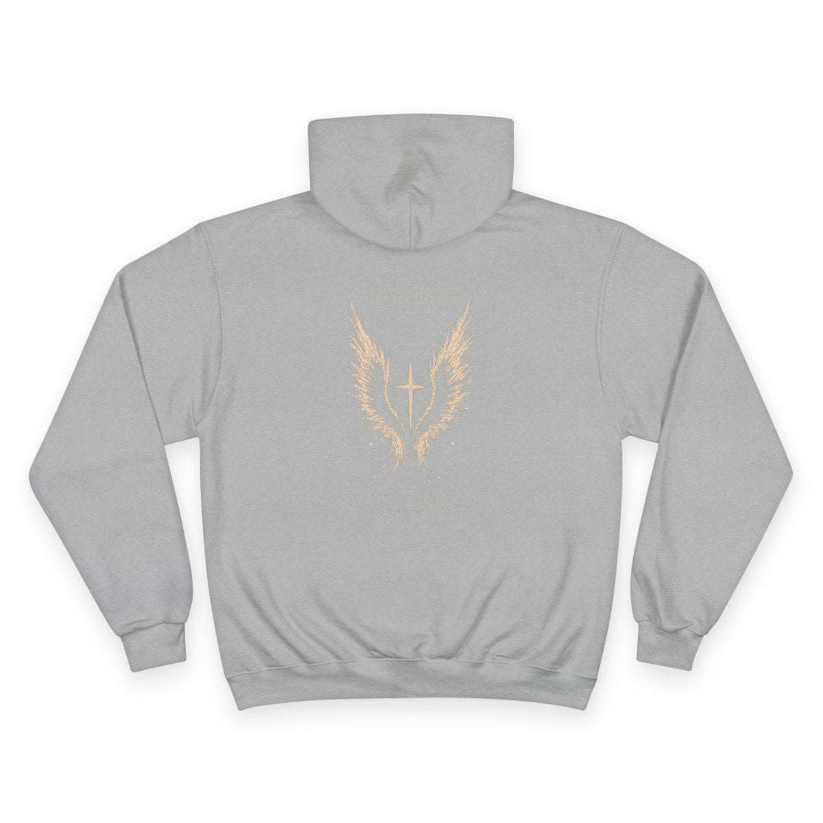 Champion Hoodie — Gold Wings Cross Graphic Hoodie