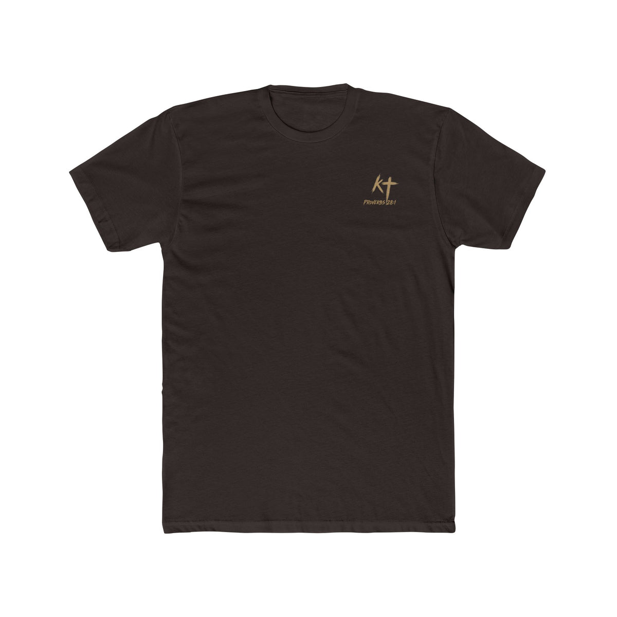 Lion Graphic Tee — "Bold as a Lion" Inspirational Christian Tee (Kingdom-Tempered) — Proverbs 28:1