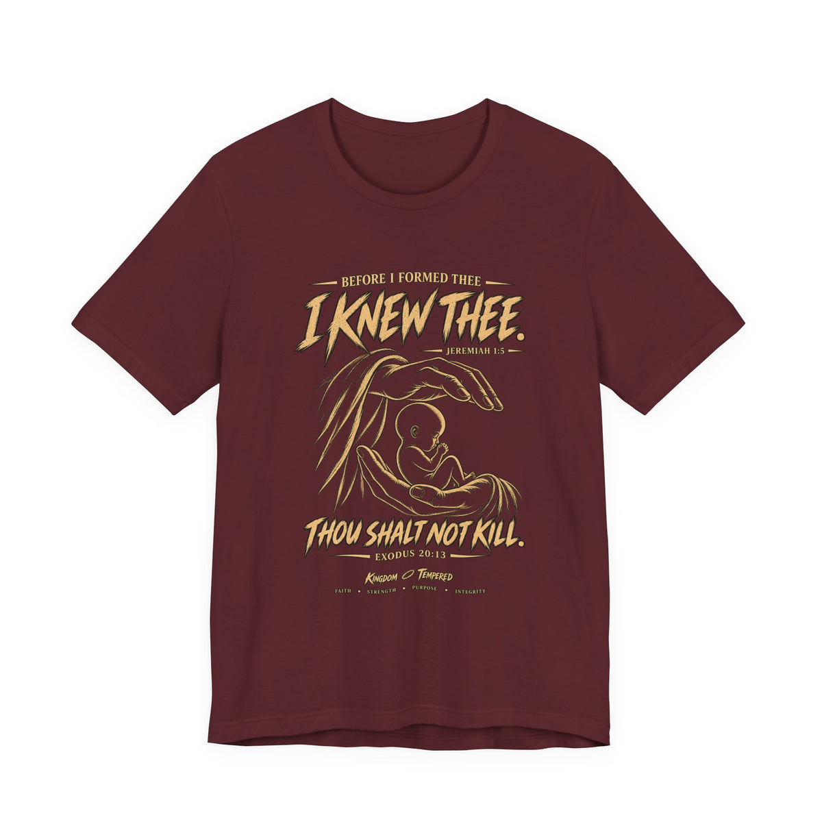 I Knew Thee Nativity Tee – Christian Faith Baby Jesus Graphic T-Shirt