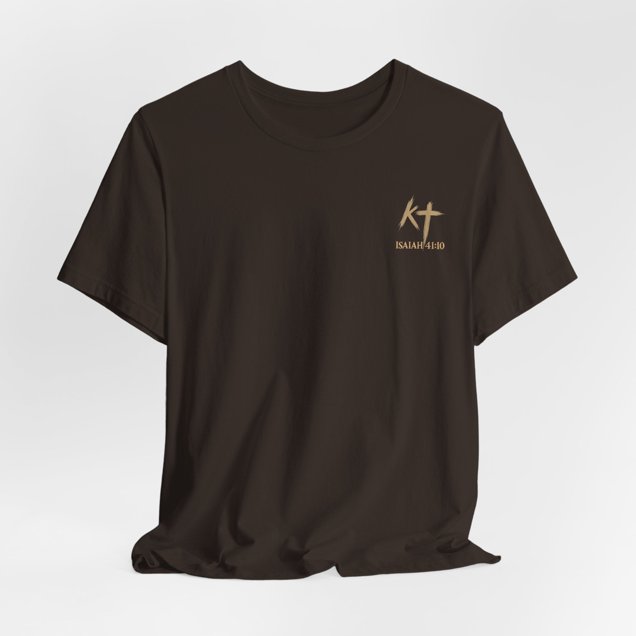 Christian Cross Tee — "Fear Thou Not" Inspirational Graphic T-Shirt