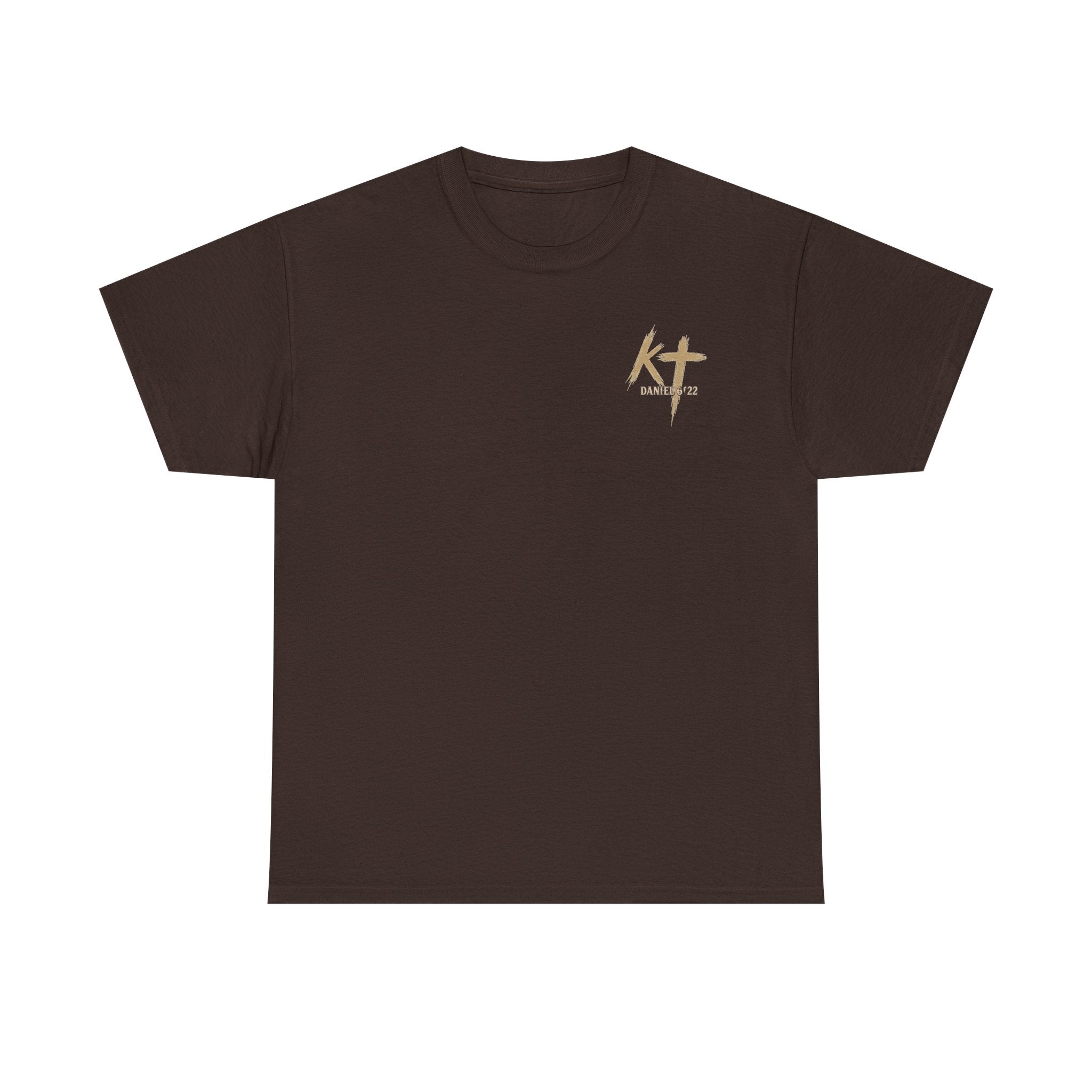 Pray With Faith Tee — Lion & Cross Christian Graphic T-Shirt
