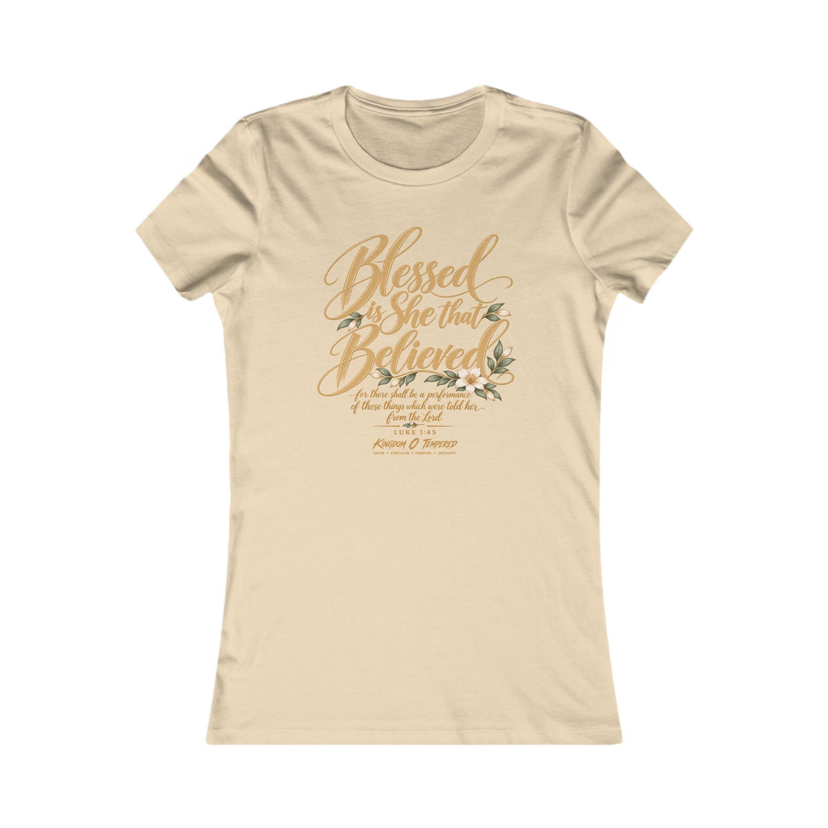 Blessed Are Those Who Believe Women's Tee — Faith-Based Inspirational Christian Shirt