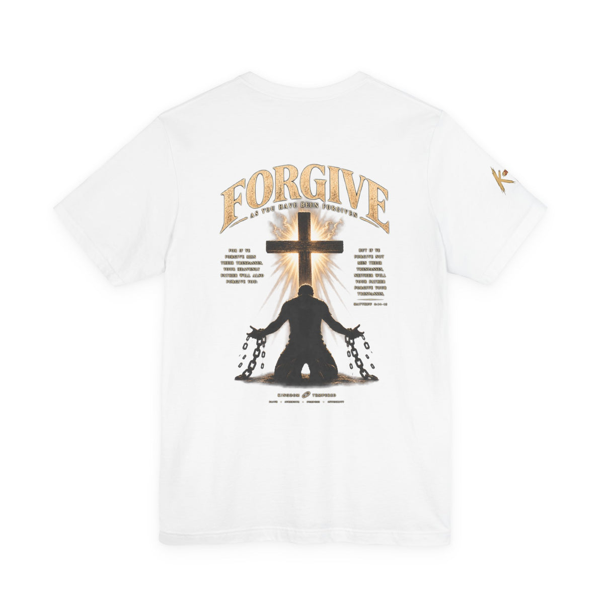 Forgive Cross Graphic Tee — Christian Faith Inspirational T‑Shirt