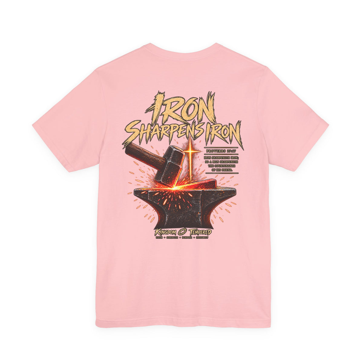 Iron Sharpens Iron Tee — Forging Faith Graphic T-Shirt