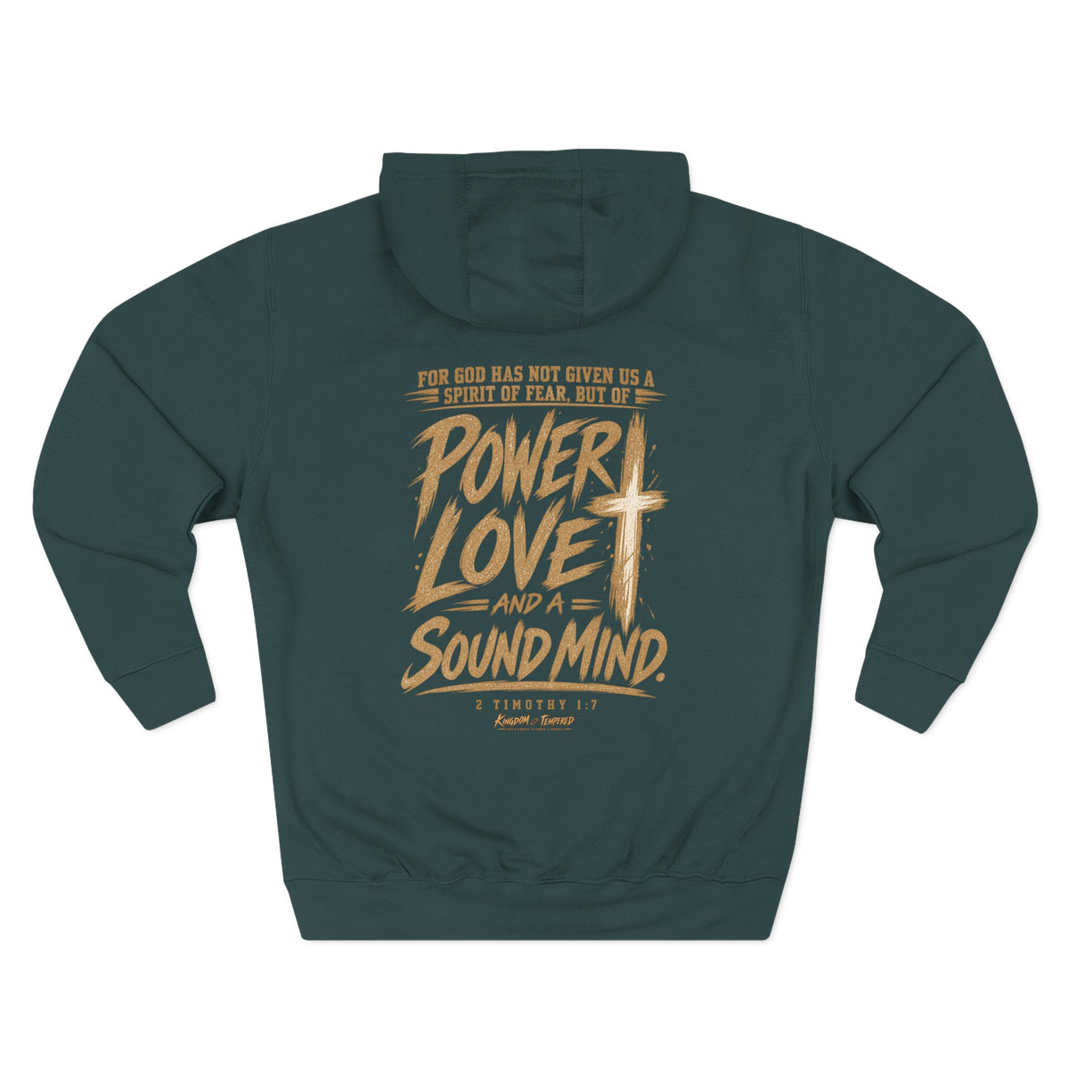 Power, Love & Sound Mind Hoodie – Christian Faith Verse Fleece Hoodie