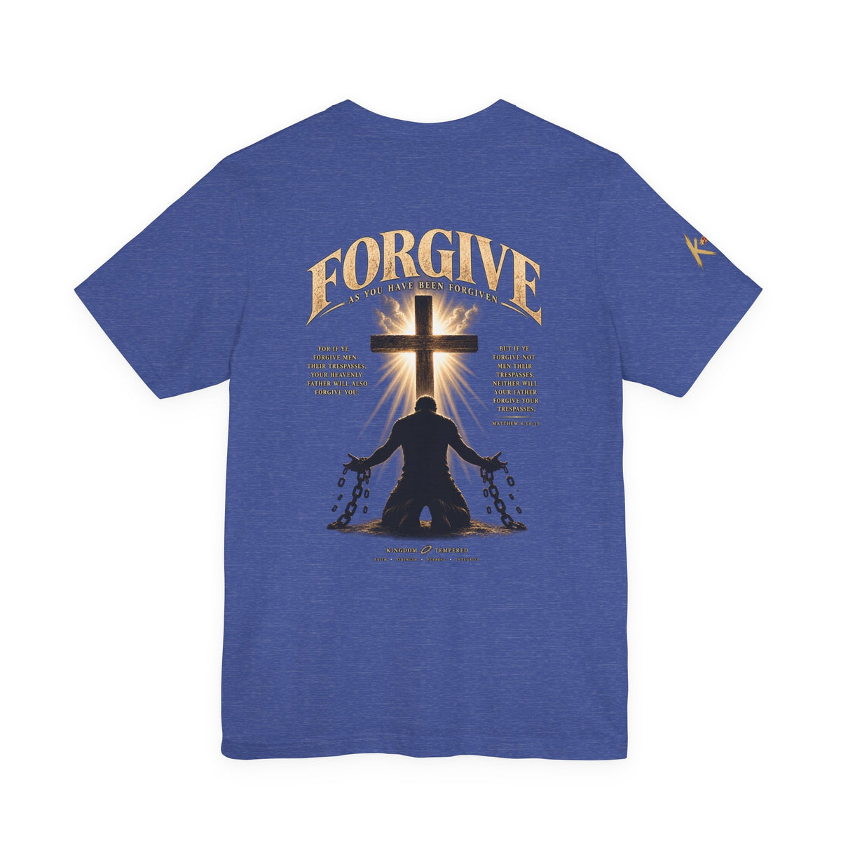 Forgive Cross Graphic Tee — Christian Faith Inspirational T‑Shirt