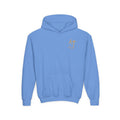 Youth Hoodie — "Be Still and Know That I Am God" Floral Christian Sweatshirt