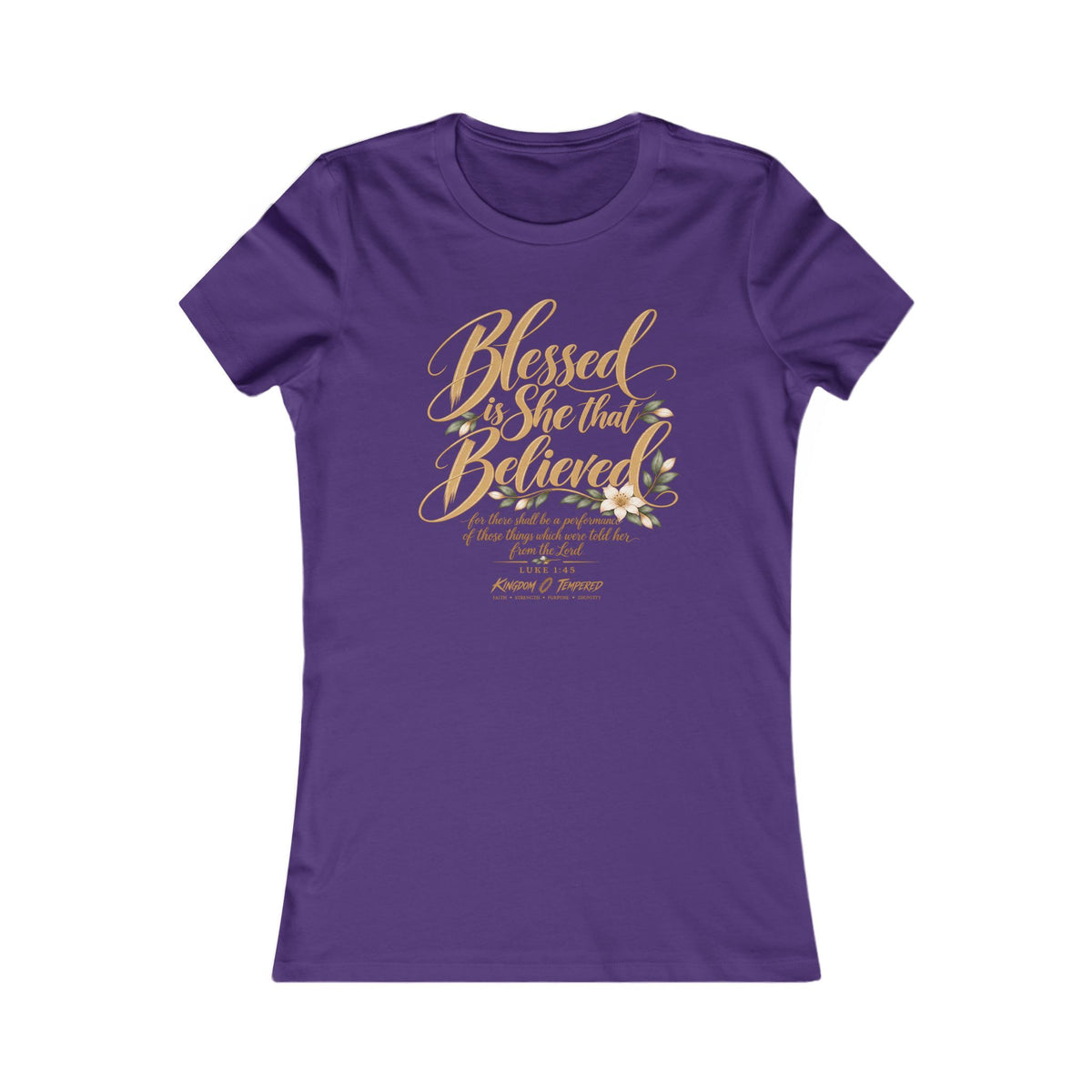 Blessed Are Those Who Believe Women's Tee — Faith-Based Inspirational Christian Shirt