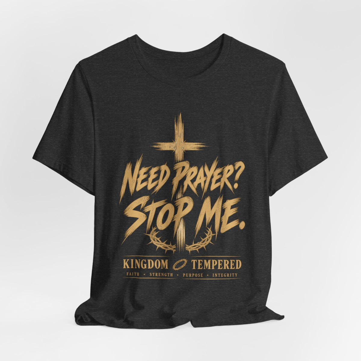 Prayer T‑Shirt - "Need Prayer? Stop Me." | Pray One for Another Christian Tee