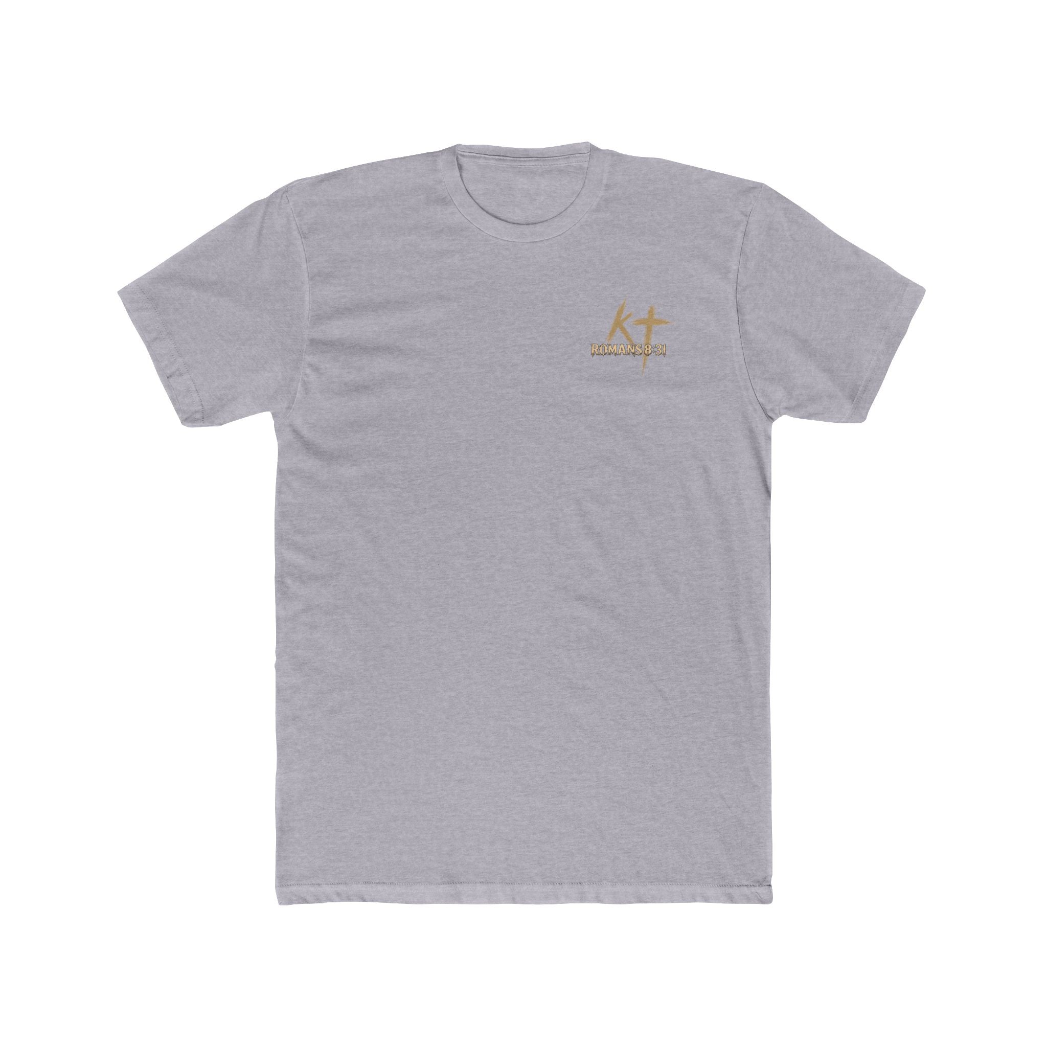 Christian Faith Tee — "If God Is For Us" Angel & Prayer Graphic T-Shirt