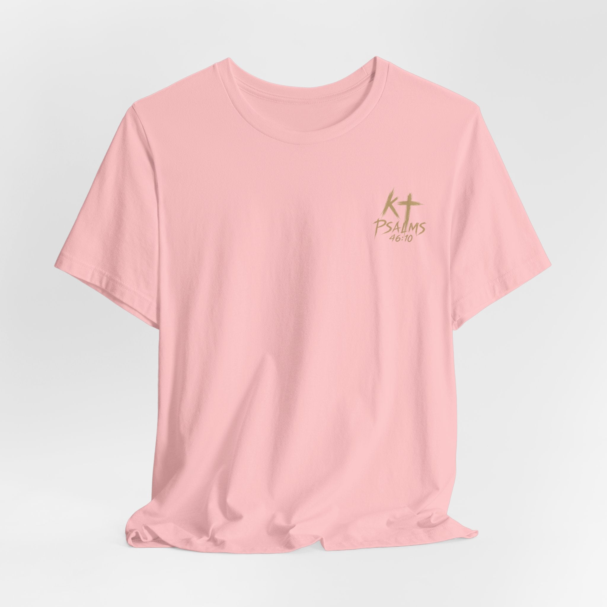Be Still and Know Tee — Floral Christian Scripture T‑Shirt (Psalm 46:10)