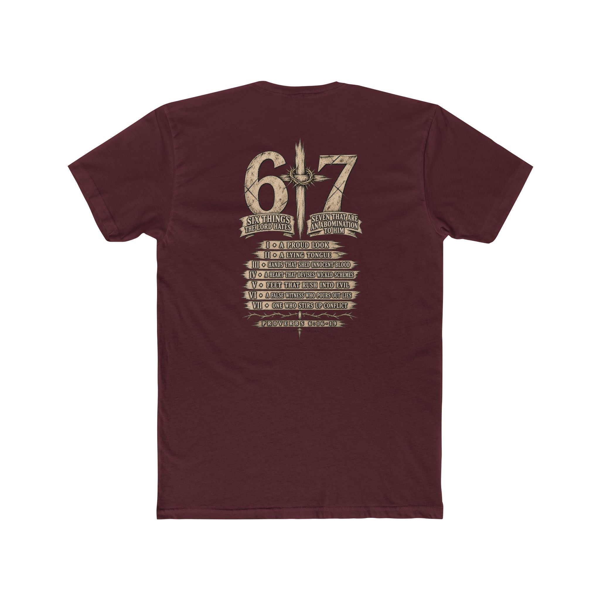 6•7 Cross Sword Vintage Graphic Tee — Providence Youth Ministry Shirt