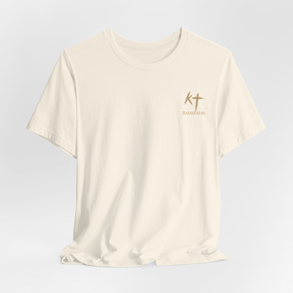 Christian Cross Tee — "Fear Thou Not" Inspirational Graphic T-Shirt