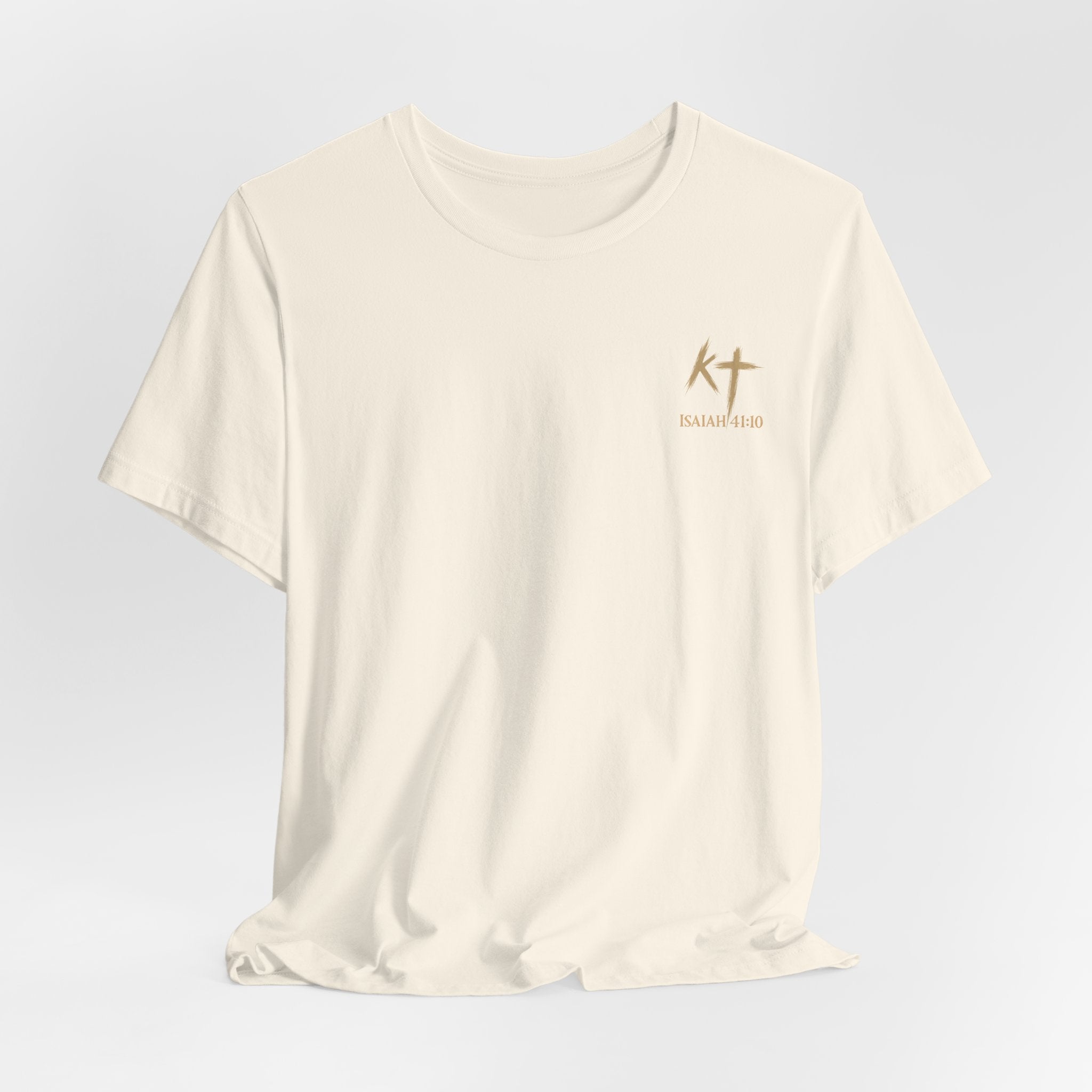 Christian Cross Tee — "Fear Thou Not" Inspirational Graphic T-Shirt