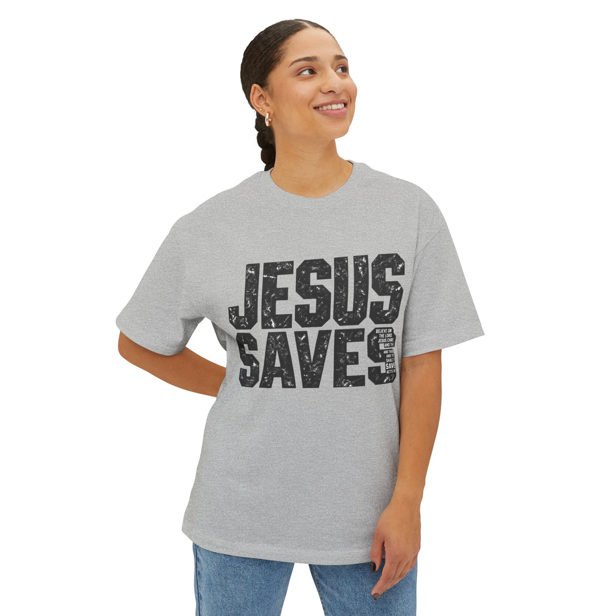 Jesus Saves Boxy Tee