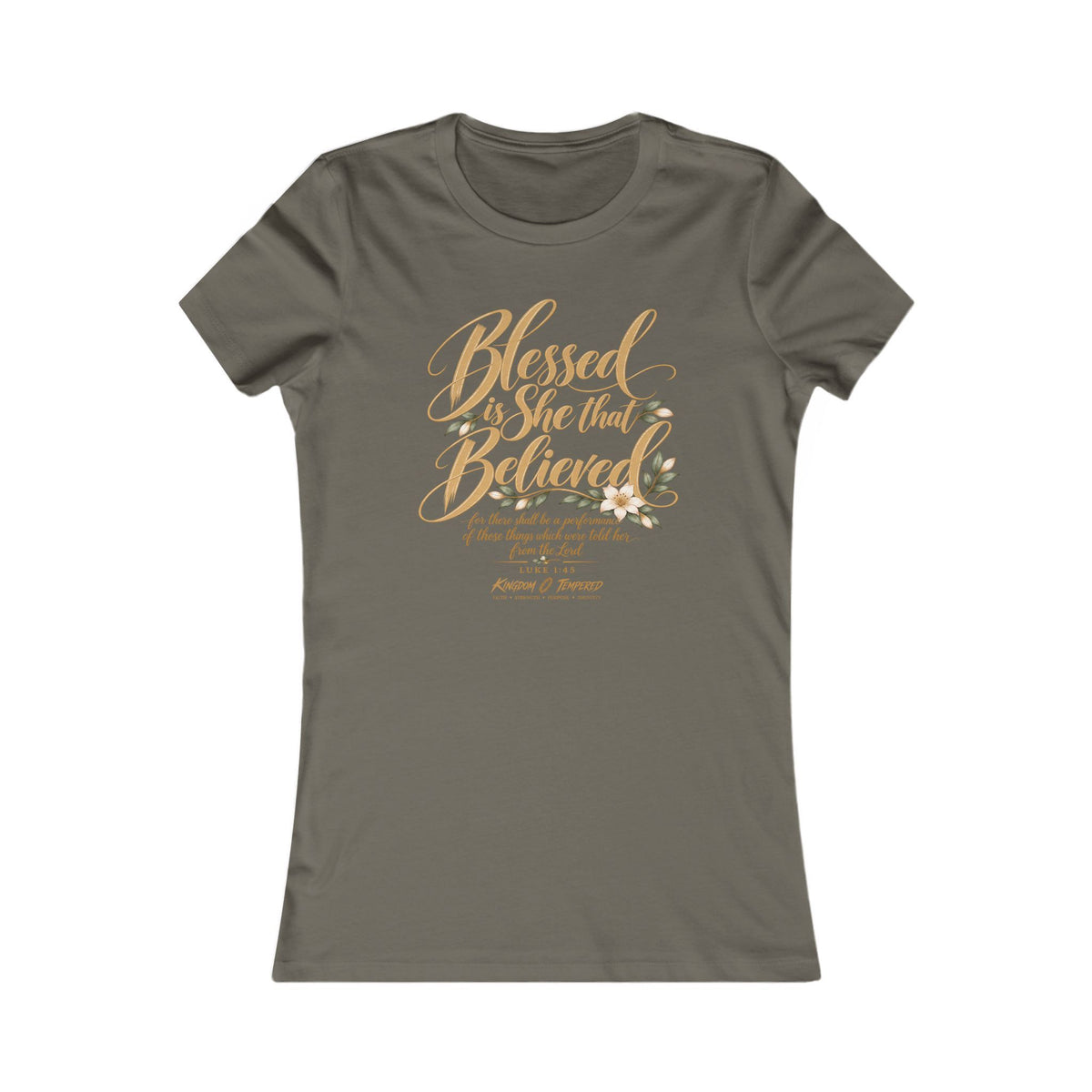 Blessed Are Those Who Believe Women's Tee — Faith-Based Inspirational Christian Shirt