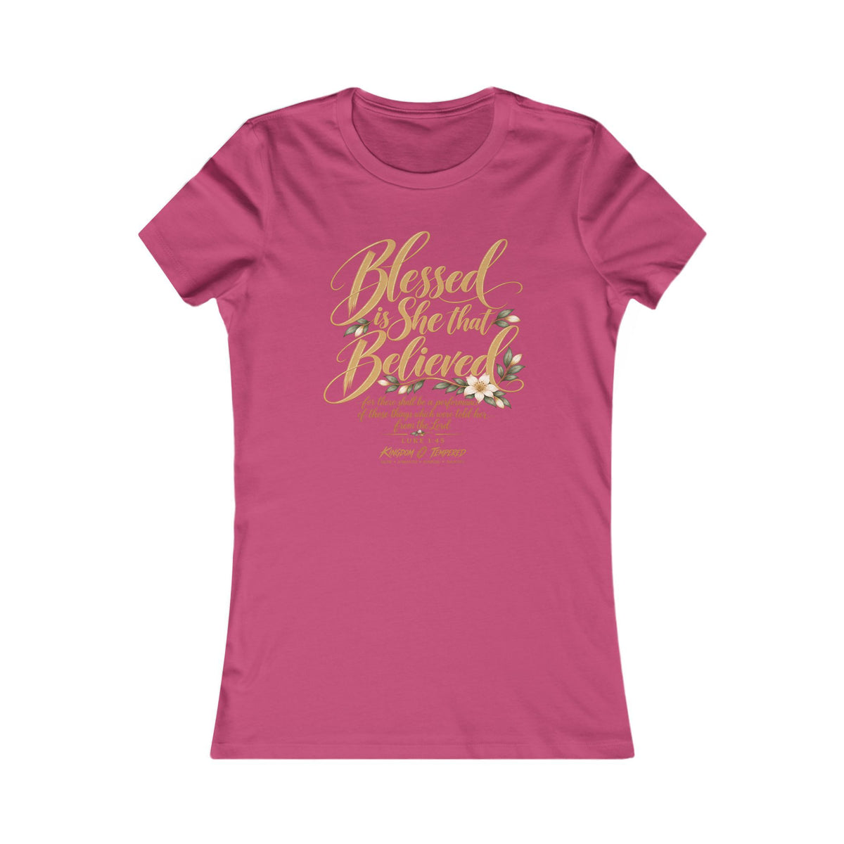 Blessed Are Those Who Believe Women's Tee — Faith-Based Inspirational Christian Shirt