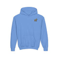 Youth Hoodie — "Be the Light" Inspirational Christian Graphic