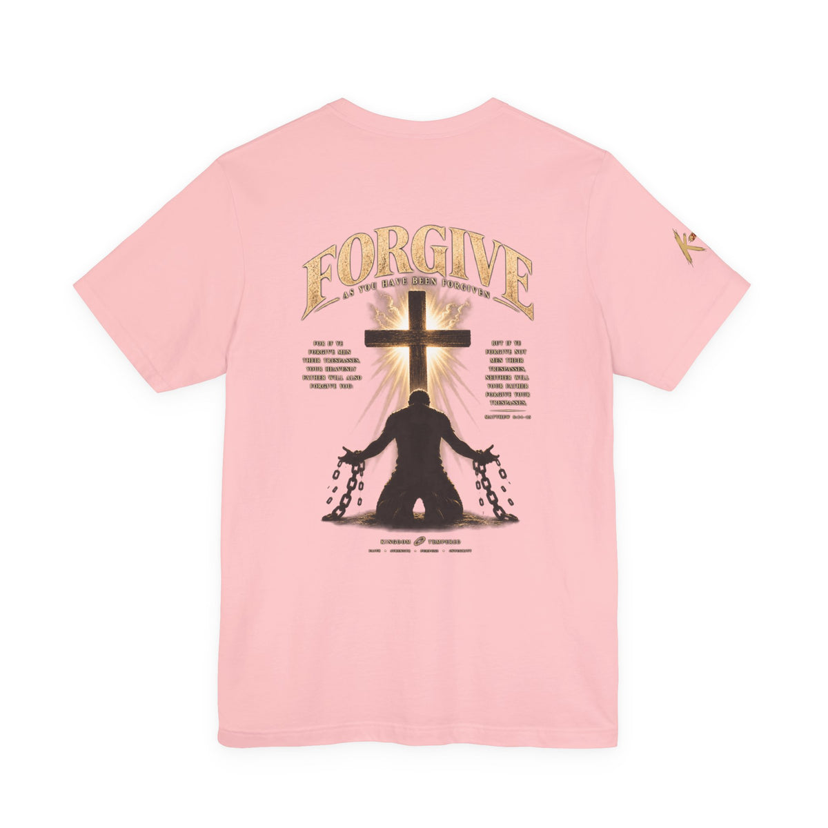 Forgive Cross Graphic Tee — Christian Faith Inspirational T‑Shirt