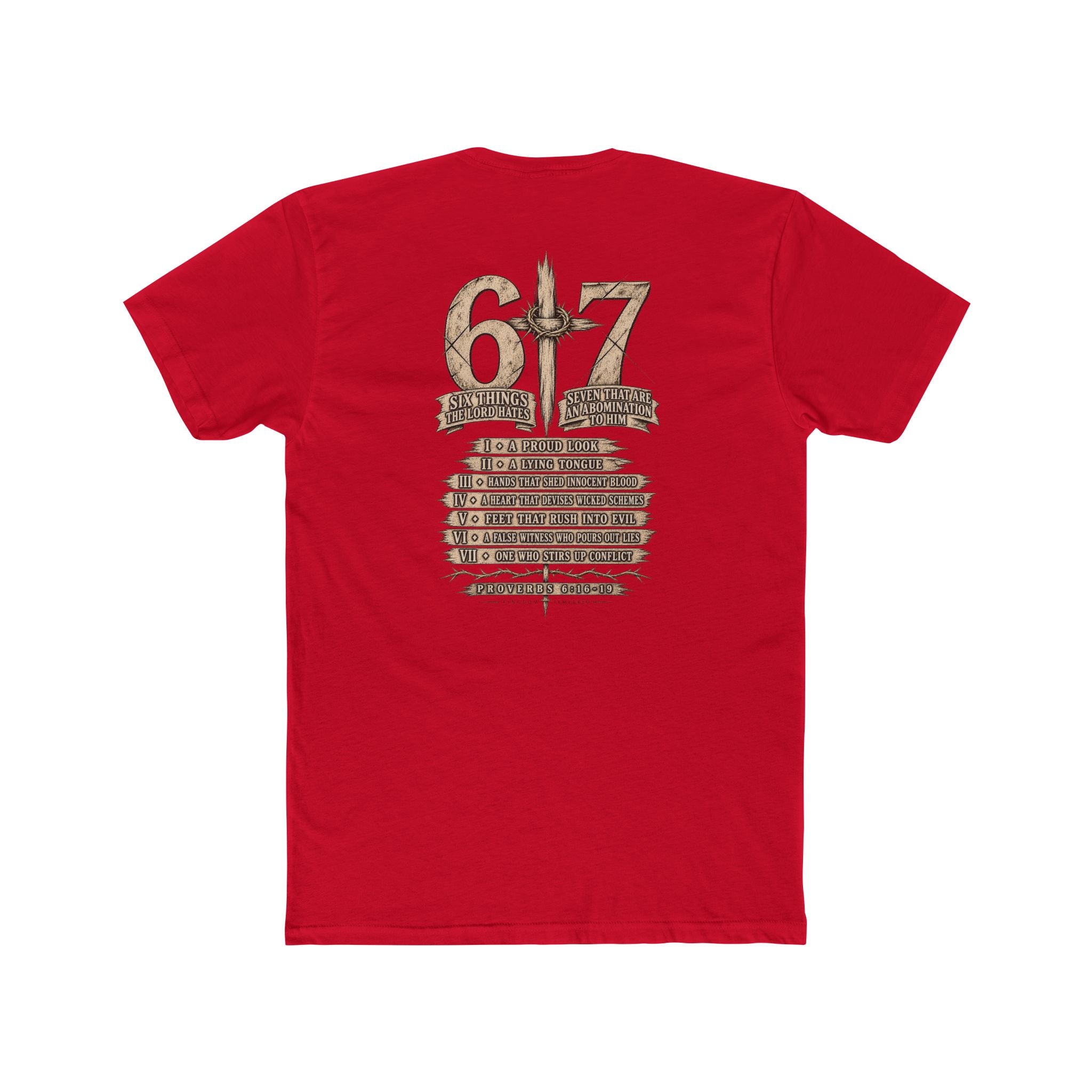 6•7 Cross Sword Vintage Graphic Tee — Providence Youth Ministry Shirt
