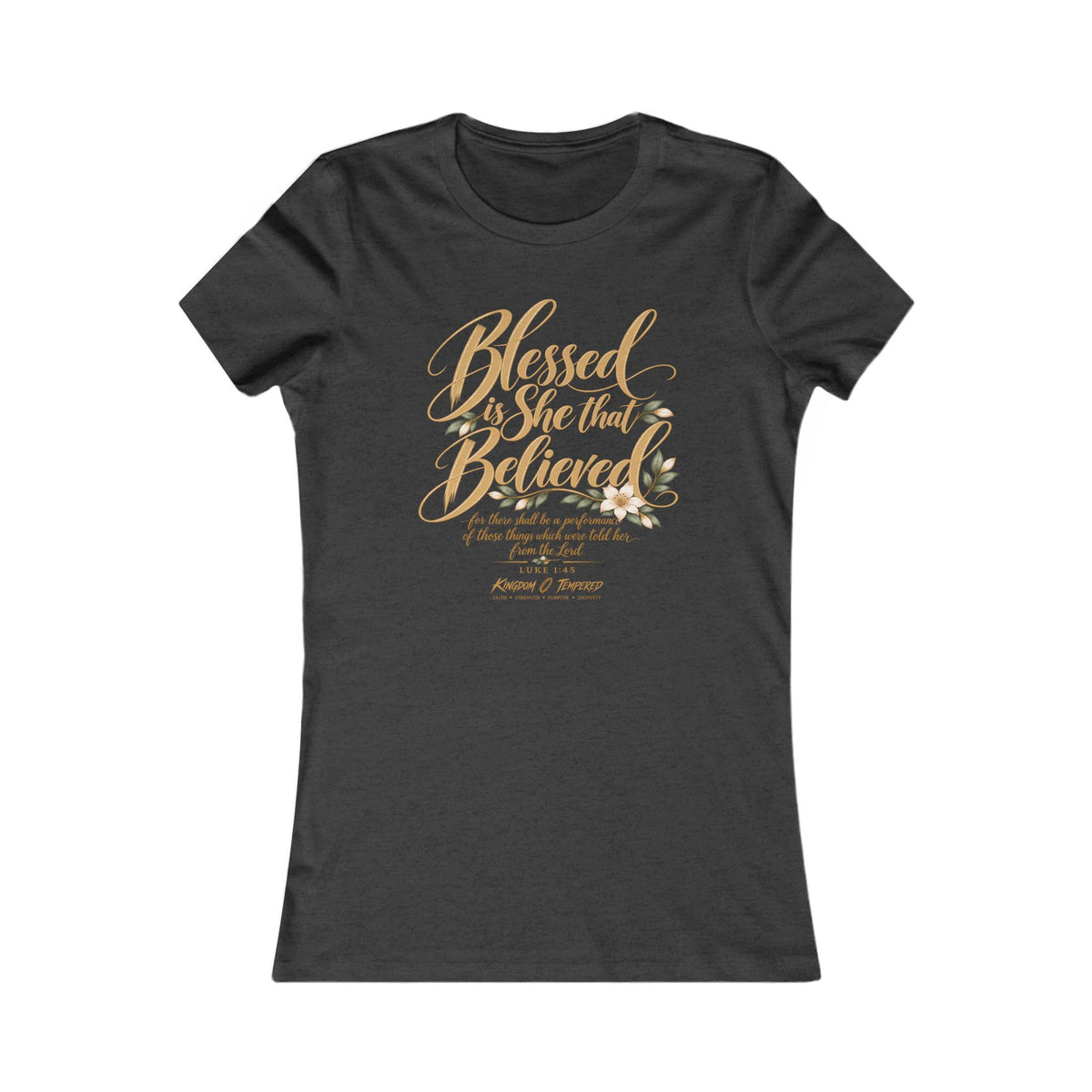 Blessed Are Those Who Believe Women's Tee — Faith-Based Inspirational Christian Shirt