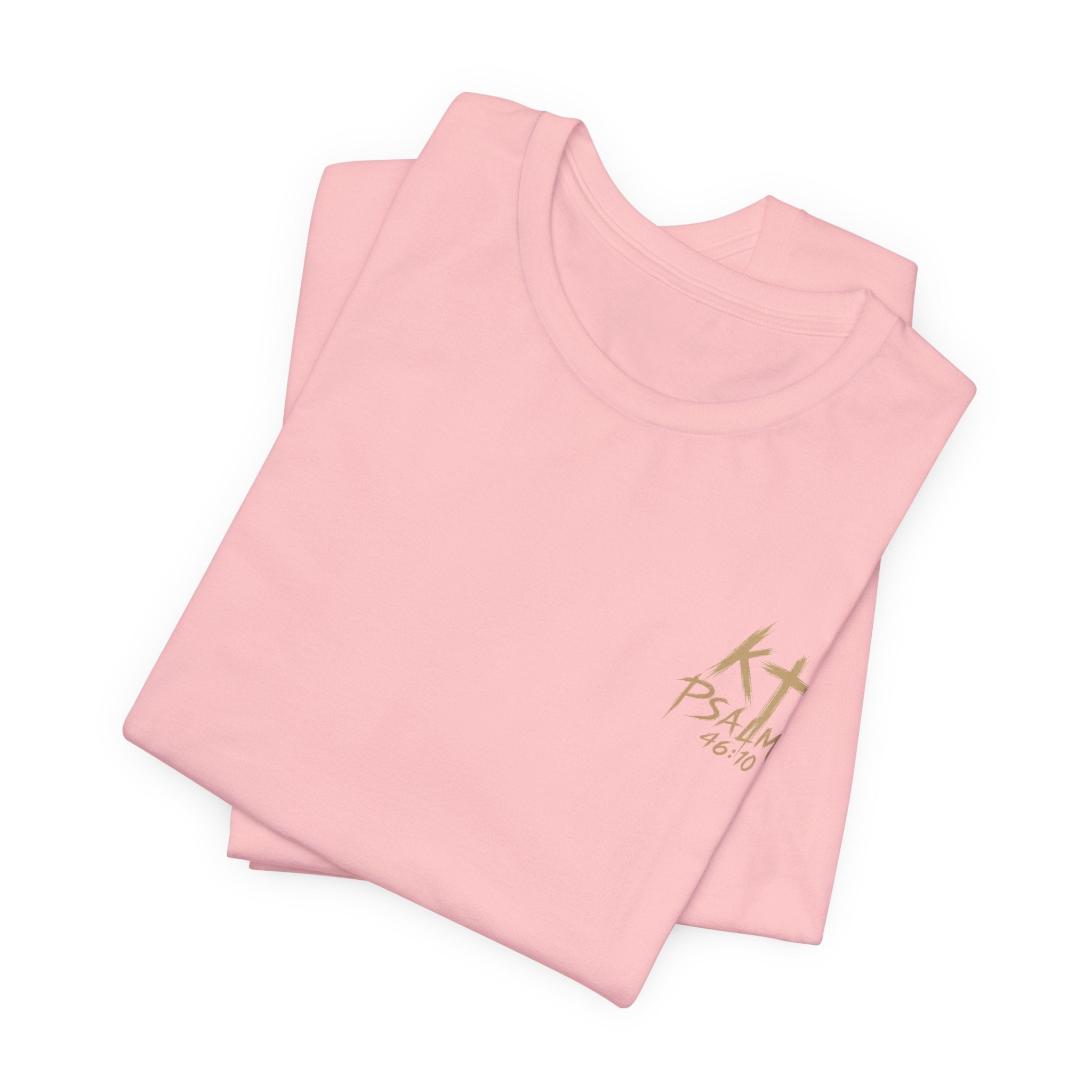 Be Still and Know Tee — Floral Christian Scripture T‑Shirt (Psalm 46:10)